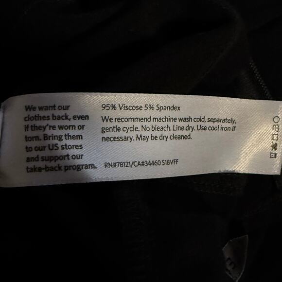 Eileen Fisher Black Jersey Cropped Wide Leg Jumpsuit - Picture 5 of 6